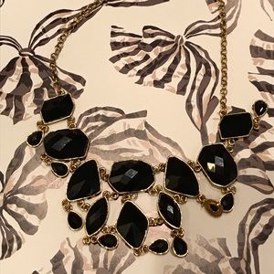Baublebar Black and Gold Bib Necklace